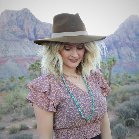 Charlie 1 Horse Highway Felt Western Hat- Acorn - Picture 3 of 7